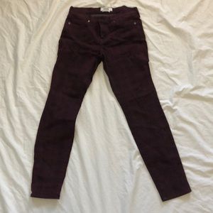 Pistola plaid skinny jeans